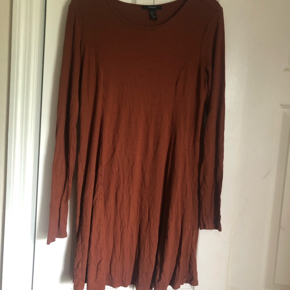 Long sleeve skater dress